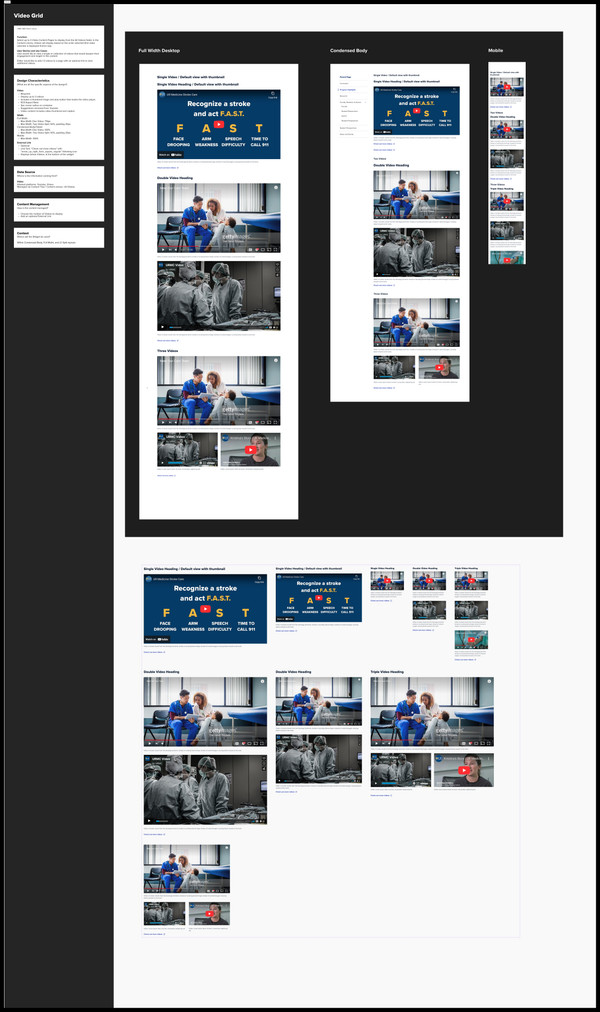 Video grid: design system documentation